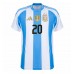 Camiseta Argentina Alexis Mac Allister #20 Primera Equipación Copa America 2024 manga corta